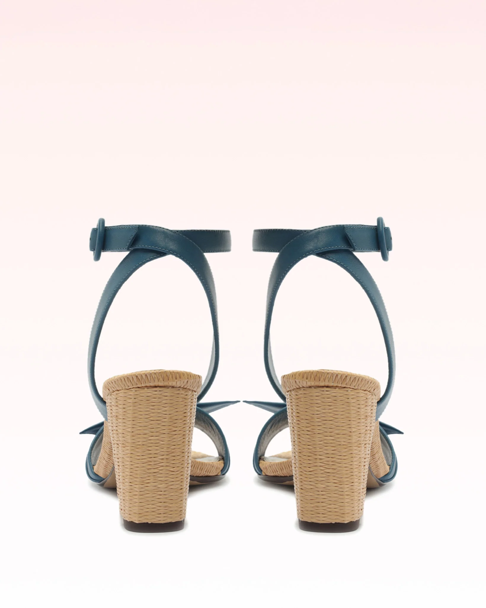 Clarita Raffia 75 Denim - Image 3