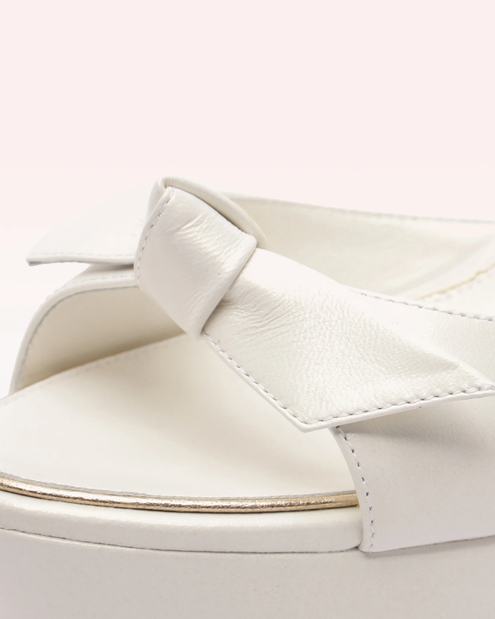 Clarita Tie Platform Ivory - Image 5