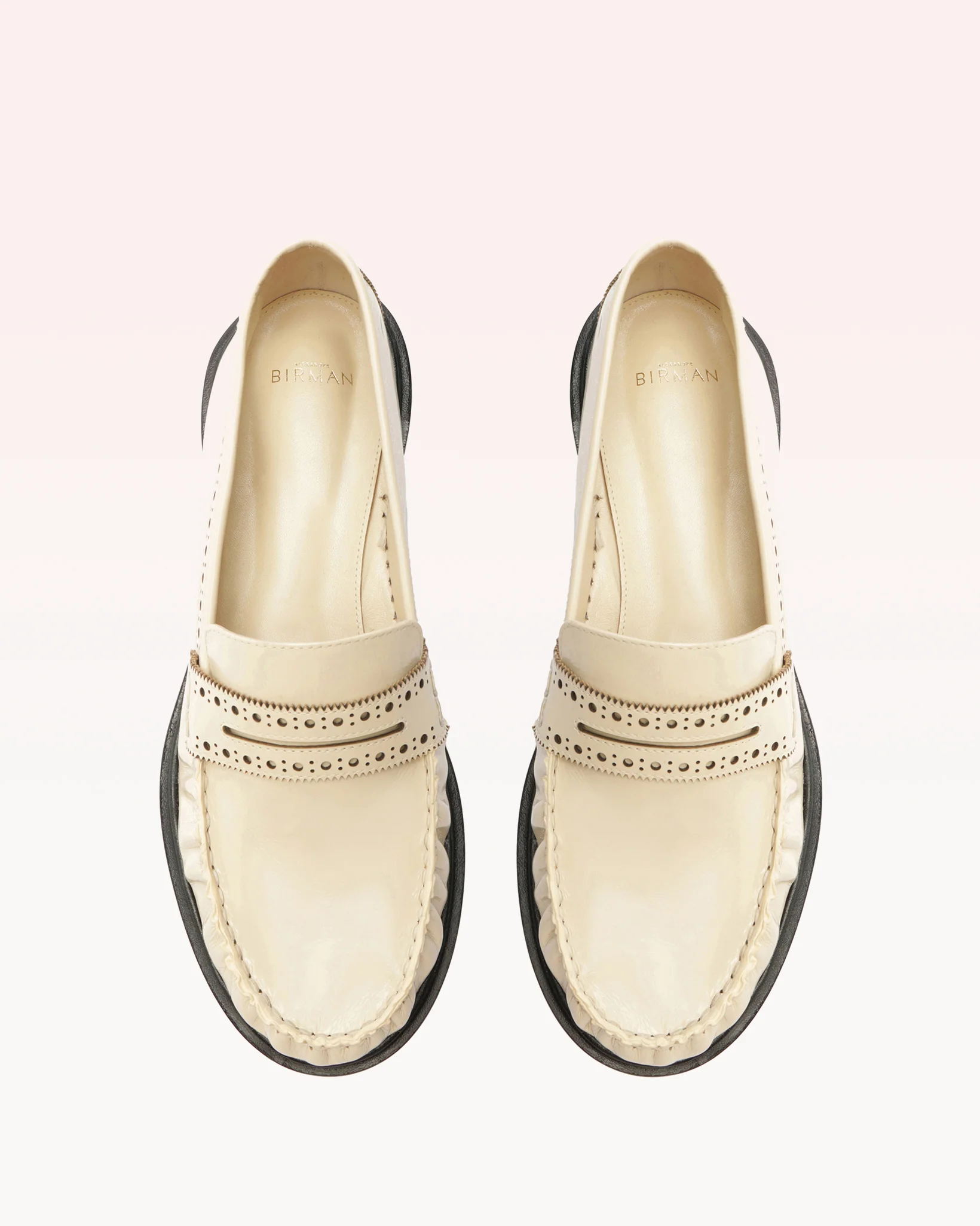Soft Loafer Brogue Eggshell - Image 3