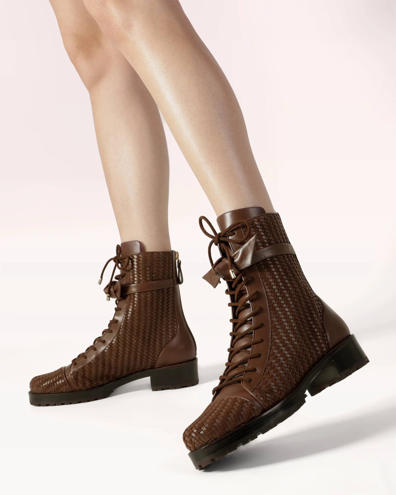 Tresse Combat Bootie Brown - Image 2